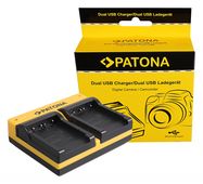 PATONA Dual Charger f. Sony NP-FT1 NP-FR1 DSC-T1 DSC-T3 DSC-T5 DSC-T9 DSC-T10 L1 DSC-T33 DSC-T11 incl. Micro-USB cable, PATONA