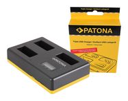 PATONA USB Triple Charger f. Canon LP-E17 EOS 750D, EOS 760D, EOS 8000D, Kiss X8i, Rebel, Rebel T6i, Rebel T6s, T6i, T6s incl. USB Type C Cable, PATONA