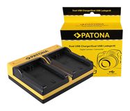 PATONA Dual charger for Sony NP-FZ100 A7 III A7M3 Alpha 7 III A7 R III A7RM3 Alpha 7 R III A9 Alpha 9 FZ100, PATONA