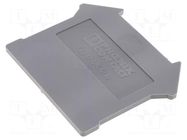 End piece; grey; polyamide; UK PHOENIX CONTACT
