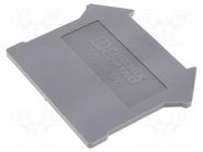 End piece; grey; polyamide; UK PHOENIX CONTACT