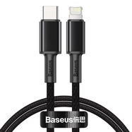 Baseus High Density Braided Cable Type-C to Lightning, PD,  20W, 1m (Black), Baseus