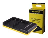 PATONA Dual Quick-Charger f.Canon BP-508 BP-512 incl. Micro-USB cabel, PATONA