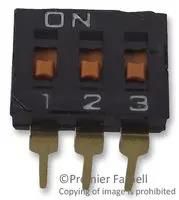 SWITCH, DIP, 3 WAY, UNSEALED