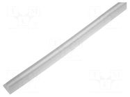 Hole and edge shield; polyetylene; L: 10m; natural; C: 5.8mm KSS WIRING