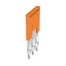 Cross-connector (terminal), Plugged, Number of poles: 3, Pitch in mm: 8.00, Insulated: Yes, 41 A, orange Weidmuller