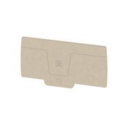 End plate (terminals), 87.2 mm x 2.4 mm, dark beige Weidmuller