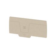 End plate (terminals), 92.7 mm x 2.4 mm, dark beige Weidmuller