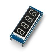 4x 8-segment display module - red- SPI - for Raspberry Pi Pico - Waveshare 19806