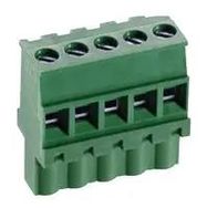 TERMINAL BLOCK, PLUGGABLE, 5POS, 12AWG