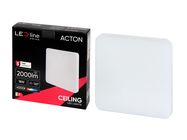 LED šviestuvas, paviršinis, ACTON 18W 2000lm 4000K IP54 kvadratinis