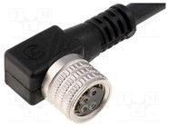 Connection lead; M8; PIN: 4; angled; 5m; plug; 60VAC; 4A; RKMWV; IP67 LUMBERG AUTOMATION