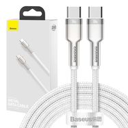 Cable USB-C to USB-C Baseus Cafule, 100W, 2m (white), Baseus
