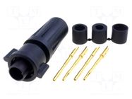 Connector: circular; plug; female; 5A; 125V; PIN: 4; EN2; soldering SWITCHCRAFT