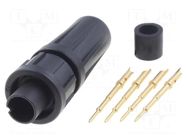 Connector: circular; plug; male; 5A; 125V; PIN: 4; EN2; soldering SWITCHCRAFT
