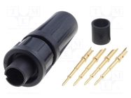 Connector: circular; EN2; plug; male; soldering; for cable; PIN: 4 SWITCHCRAFT