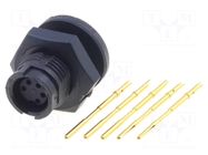 Connector: circular; socket; female; 3A; 125V; PIN: 5; EN2; soldering SWITCHCRAFT