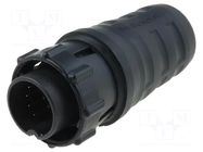 Connector: circular; plug; male; 3A; 600VAC; PIN: 10; EN3; soldering SWITCHCRAFT