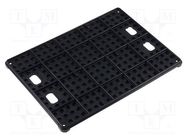 Conductive PCB stand; ESD; 357x257x14mm; black; 100°C EUROSTAT GROUP