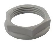 LOCKNUT, NYLON, M25, LT GREY
