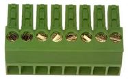 TERMINAL BLOCK, PLUGGABLE, 8POS, 14AWG