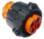CIRCULAR CONN, PLUG, 4POS, CRIMP, CABLE