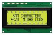 DISPLAY, ALPHANUMERIC, 20X4, YELLOW/GRN