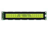 DISPLAY, ALPHANUMERIC, 40X2, YELLOW/GRN