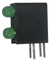 HOUSING LED, W/2 LED, GREEN