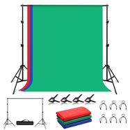 Photo studio background support Puluz 2x2m + Backdrops 3 pcs PKT5204, Puluz