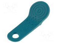 Pellet memory holder in a keychain; green DREXIA