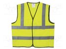 Reflection waistcoat; Size: XL; yellow; Mounting: bur AVIT