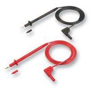 TEST LEAD SET, BLK, RED