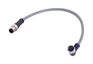 SENSOR CBL, 5P M12 PLUG-R/A RCPT, 19.7 