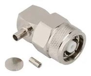 RF COAX CONN, TNC RP, R/A PLUG, 50 OHM