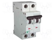Circuit breaker; 250VDC; Inom: 4A; Poles: 2; for DIN rail mounting EATON ELECTRIC