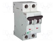 Circuit breaker; 250VDC; Inom: 6A; Poles: 2; for DIN rail mounting EATON ELECTRIC