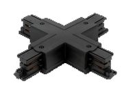 Connector X for 3 phase track LUMICANTO black with feeding PRIME