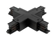 Connector X for 3 phase track LUMICANTO black with feeding PRIME