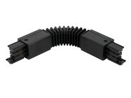 Flexible connectorfor 3 phase trak LUMICANTO black PRIME