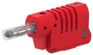 RETRACTILE PLUG, 36A, SCREW, RED