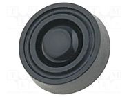 Quick mounting foot; black; polyetylene; A: 5mm; B: 15.7mm; C: 15mm FIX&FASTEN