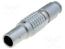 Connector: circular; 0B; plug; male; PIN: 6; soldering; for cable LEMO
