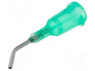 Needle: steel; 0.5"; Size: 18; bent at 45°; 0.84mm; polypropylene FISNAR