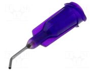 Needle: steel; 0.5"; Size: 21; bent at 45°; 0.51mm; one-time use FISNAR
