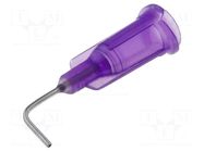 Needle: steel; 0.5"; Size: 21; bent at 90°; 0.51mm; one-time use FISNAR
