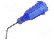 Needle: steel; 0.5"; Size: 22; bent at 45°; 0.41mm; polypropylene FISNAR