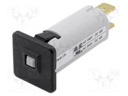 Circuit breaker; 240VAC; 48VDC; 8A; SPST; Poles: 1; T9-311-611; MCB SCHURTER
