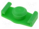 Syringe plug; 5ml; green; for syringes; silicone free; QuantX FISNAR