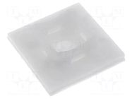 Holder; screw,self-adhesive; polyamide; UL94V-2; natural; C: 7.1mm FIX&FASTEN